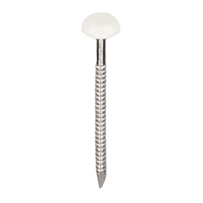 Polytop nagels RVS 50 mm Heering (100 st) verkeerswit (2192)