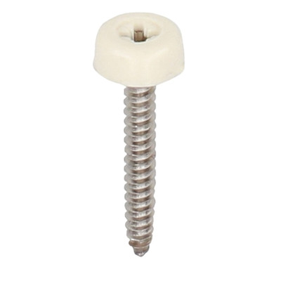 Polytop schroeven RVS - Heering (100 st) creme 40mm (2694)