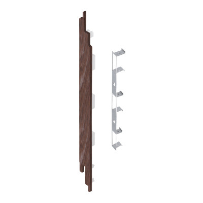 28844205 Keralit Eindkap links (Sponningdeel 190) bruin eiken 