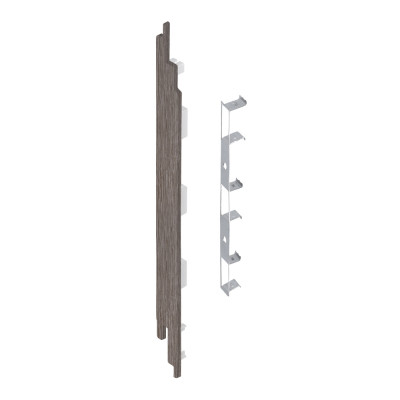 28844905 Keralit Eindkap links (Sponningdeel 190) taupe eiken