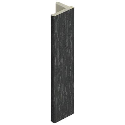 zwartgrijs keralit eindprofiel 10mm (2836)