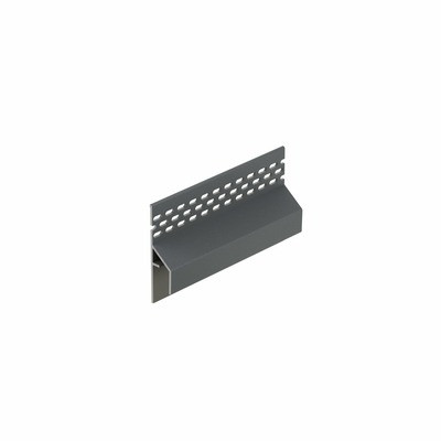 Dustgrey keralit trim/kraal ventilatieprofiel (gevel) (2849)