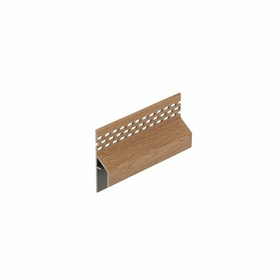 Licht eiken keralit trim/kraal ventilatieprofiel (gevel) (2849)