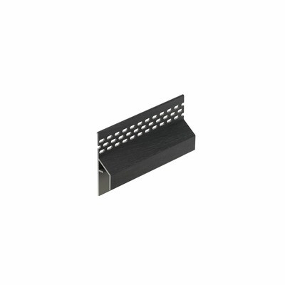 Zwart eiken keralit trim/kraal ventilatieprofiel (gevel) (2849)