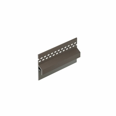 Kwartsgrijs keralit trim/kraal ventilatieprofiel (dakrand) (2833)