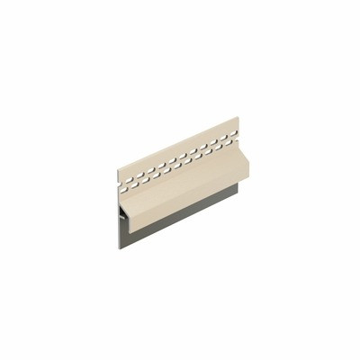 Licht ivoor keralit trim/kraal ventilatieprofiel (dakrand) (2833)