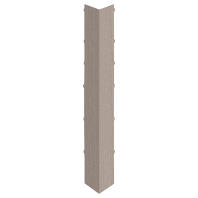 vergrijsd ceder keralit uitwendig hoekstuk 350mm (2847)