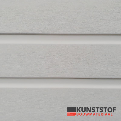 Kunststof chalet rabat lichtgrijs RAL 7035 Canexel vervanger met 10mm dikte