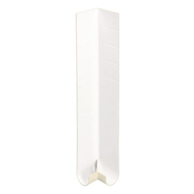 Crème Uitwendig hoekstuk (afgerond) 250mm Heering (2167)