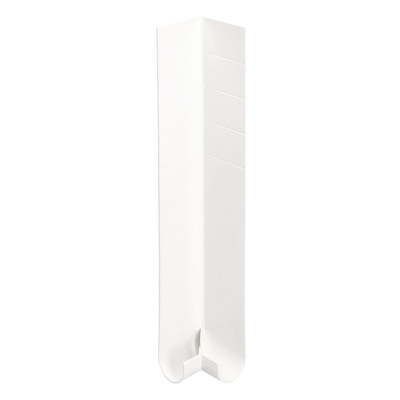 Verkeerswit Uitwendig hoekstuk (afgerond) 250mm Heering (2167)