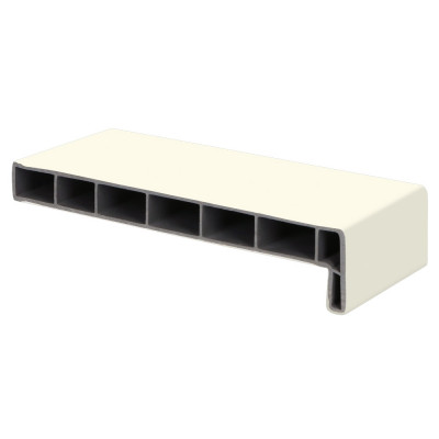 Lignodur brede voorzijde vensterbank 300mm Wit