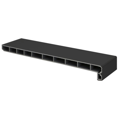 Lignodur stonelook vensterbank 250mm Matzwart
