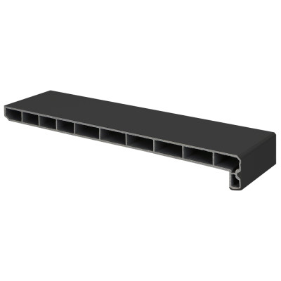 Lignodur stonelook vensterbank 250mm Matzwart