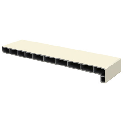 Lignodur stonelook vensterbank 250mm Crème