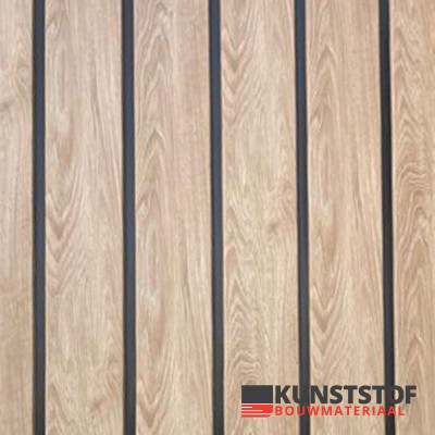 VinyPlus rondkant sponningdeel Turners eiken Shadow houtlook met zwarte rand