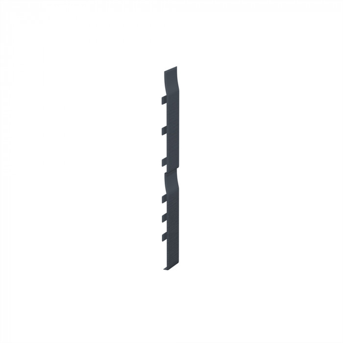 Eurotexx Antraciet stootvoegverbinding 332mm voor dubbel rabat