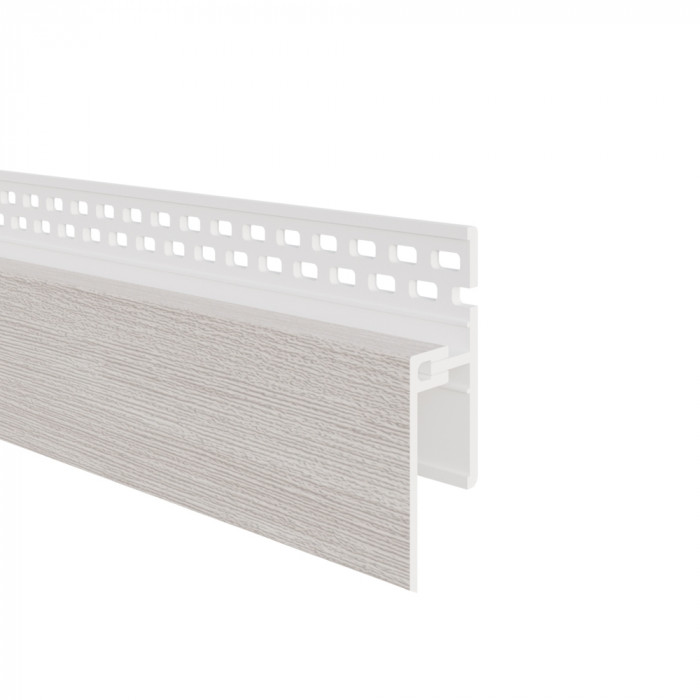 Eurotexx dubbel rabat potdeksel 17mm ventilatie afsluitprofiel kunststof eiken wit RAL n.v.t.
