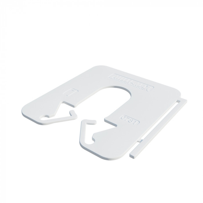 Milli-Max uitvulplaatjes wit 1mm