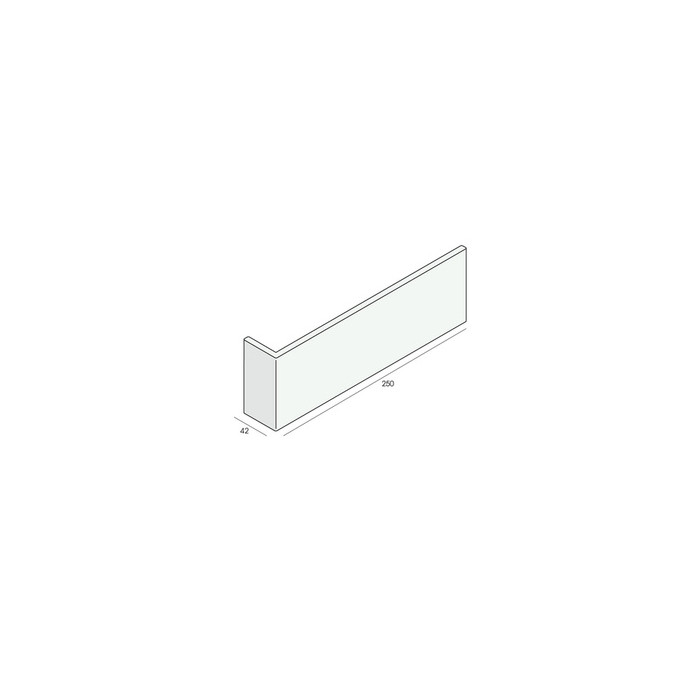 Hoekpaneel 250x42x7 mm