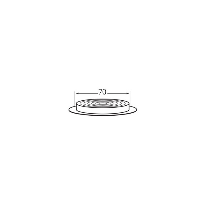 Ventilatierooster rond 70mm 