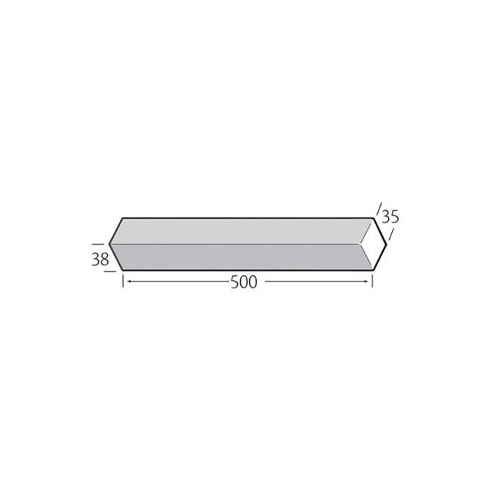 Buitenhoek 500mm dubbele neus - Millex Big Board Blauw