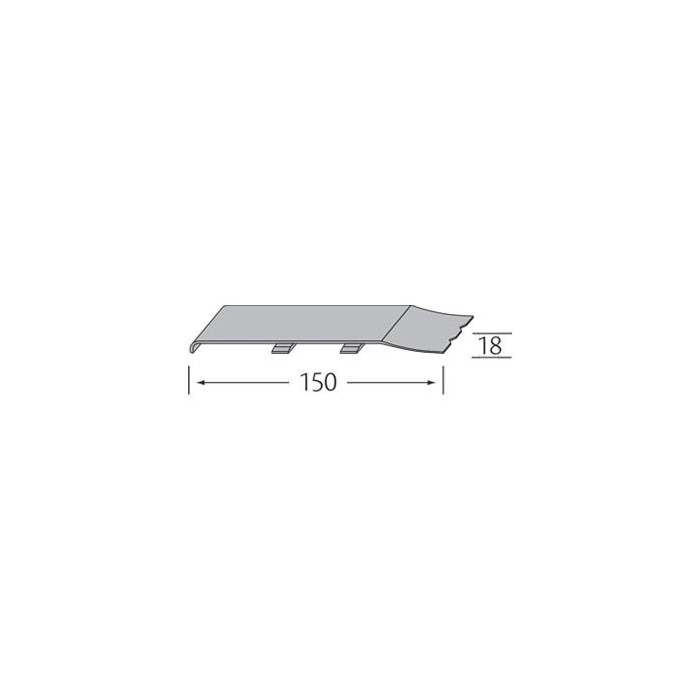 Stootvoegverbinding California redwood 150 mm (voor rabatdelen)