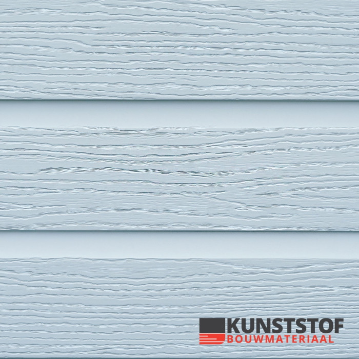 Eurotexx Dubbel rabat kunststof gevelbekleding in de kleur lichtblauw - RAL 7045