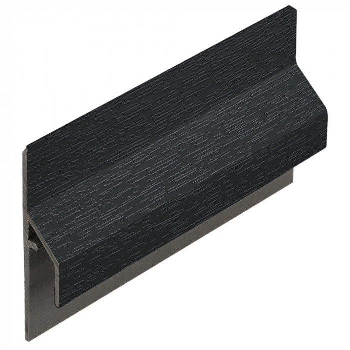 zwartgrijs keralit trim/kraal aansluitprofiel (dakrand) (2843)