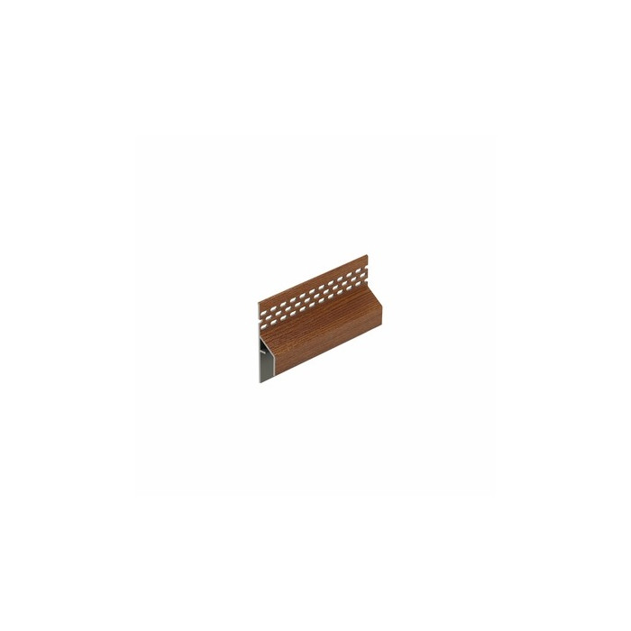 Bruin redceder keralit trim/kraal ventilatieprofiel (gevel) (2849)