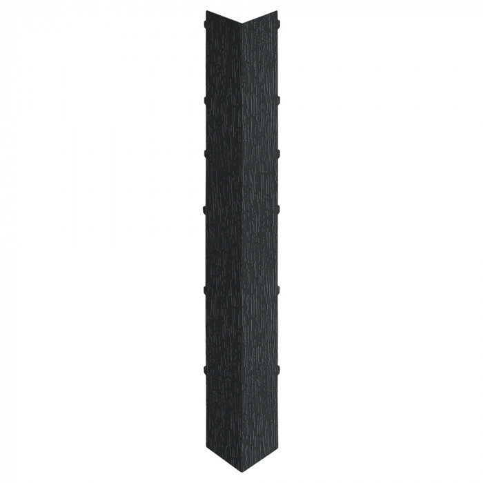 zwartgrijs keralit uitwendig hoekstuk 350mm (2847)