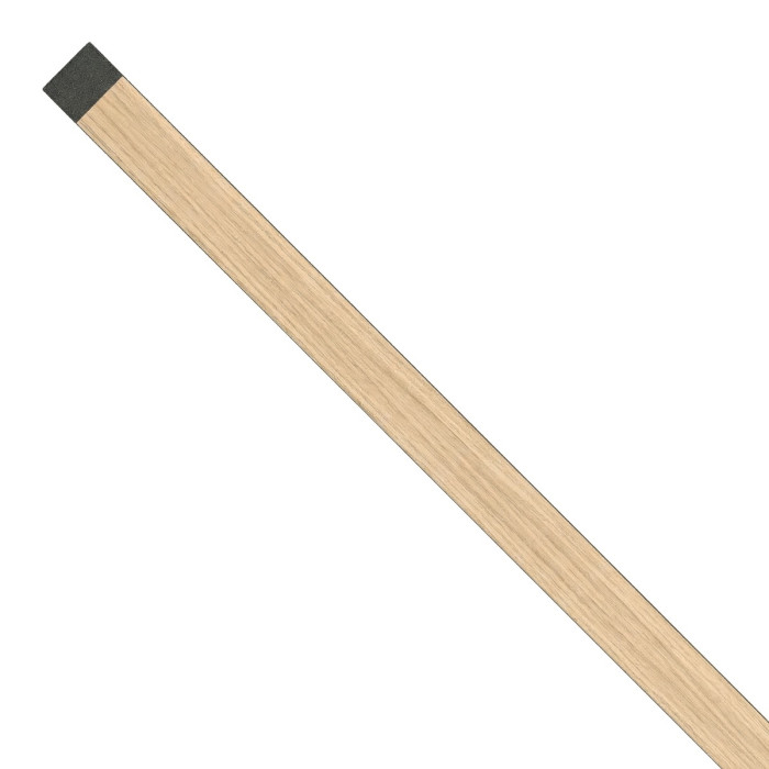 U-profiel Lattenwand S/M Zwart Eiken 2,65 m