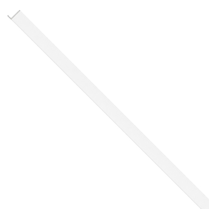 U-profiel Lattenwand XS Oval/Wave Wit 2,65 m