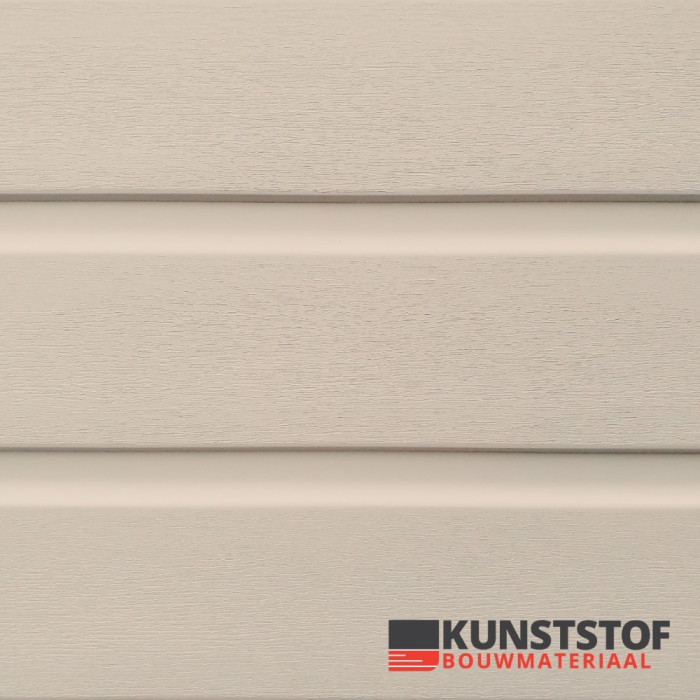 Kunststof chalet rabat sand RAL 1015 Canexel vervanger met 10mm dikte