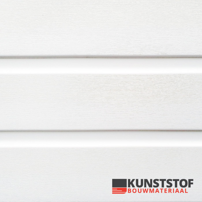 Profex Duafort kunststof gevelbekleding wit RAL 9010 met matte uitstraling als Canexel vervanger