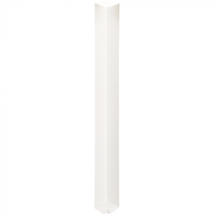 Verkeerswit heering uitwendig hoekstuk 500mm (2123)