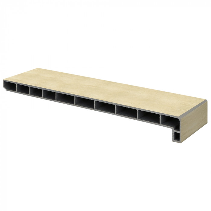 Lignodur stonelook vensterbank 300mm Travertin