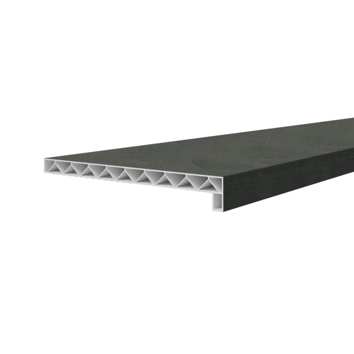 Novaboard stonelook vensterbank 250mm Leisteen donkergrijs