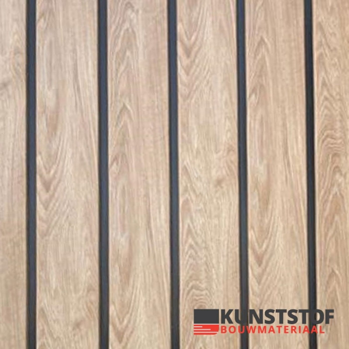 VinyPlus rondkant sponningdeel Turners eiken Shadow houtlook met zwarte rand