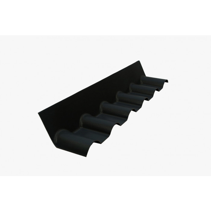 Zijkant wandprofiel Zwart