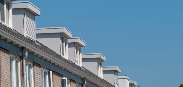 HPL plaat verwerkt bij dakkapellen