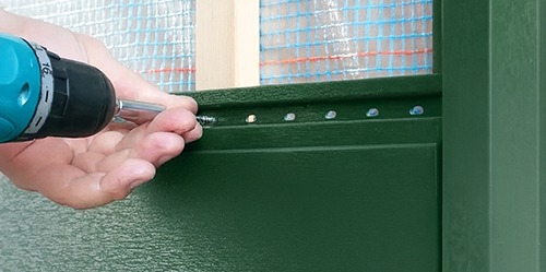 Keralit Torx rvs schroef sponningdeel montage