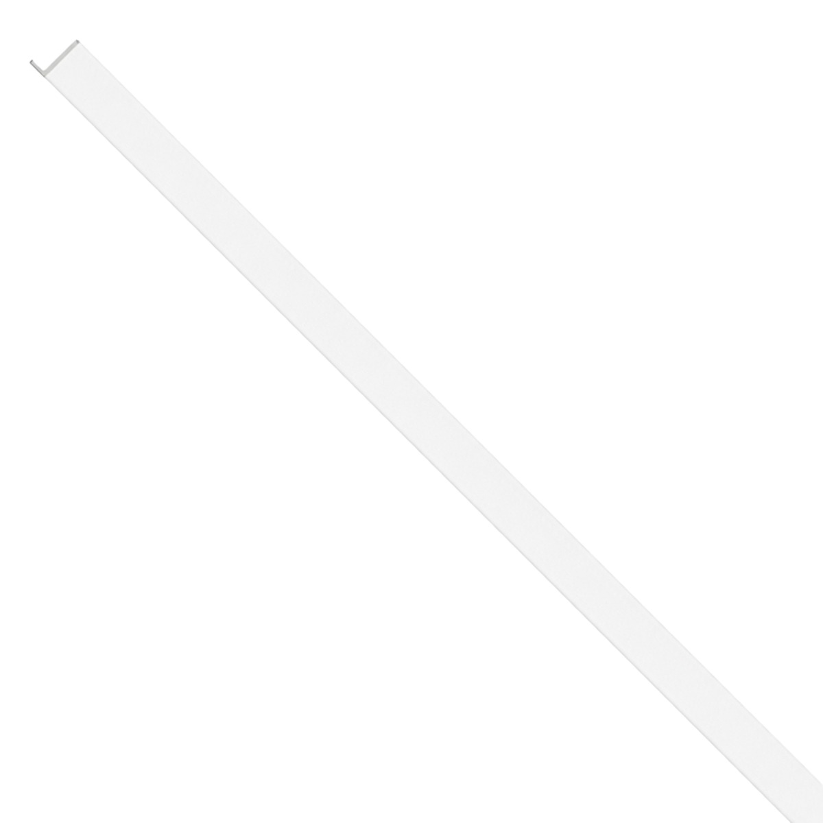 U-profiel lattenwand XS oval wave wit 2,65 m
