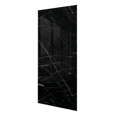 SPC wandpaneel Calacatta Black 265 × 120 cm – zwarte marmerlook
